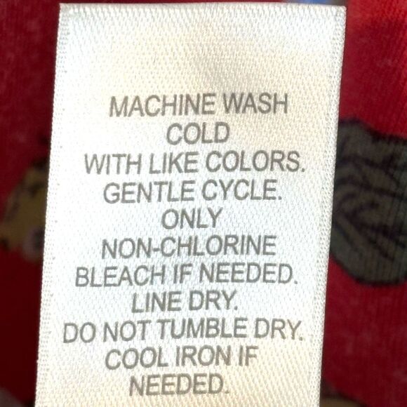 J. Jill M placed print red white blue multi floral soft tunic short sleeve - Picture 8 of 9